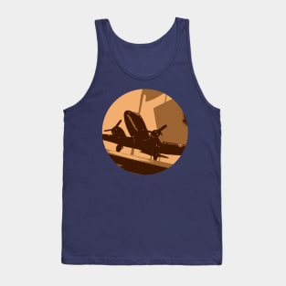 DC 3 Dakota plane art poster Tank Top